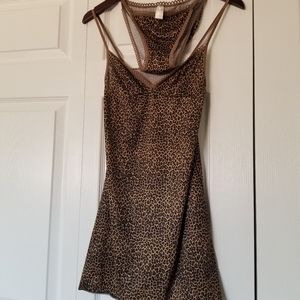 T.J. Lanford Leopard Print Cami Sleepwear Set